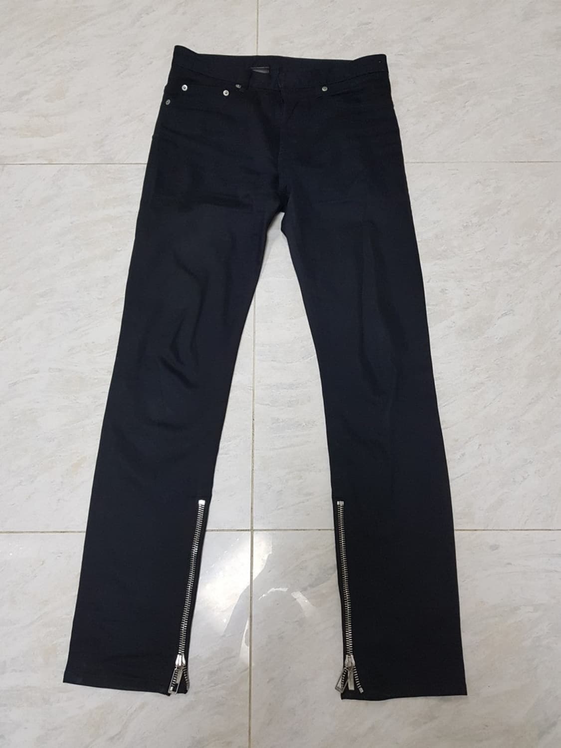 디올옴므 블랙 트라우저 지퍼 슬랙스 블랙진 트라우저 상품이미지2