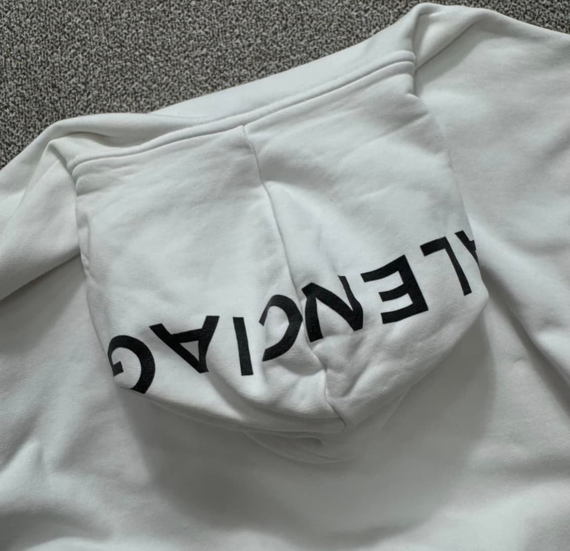 발렌시아가 백로고 후드티 상품이미지2