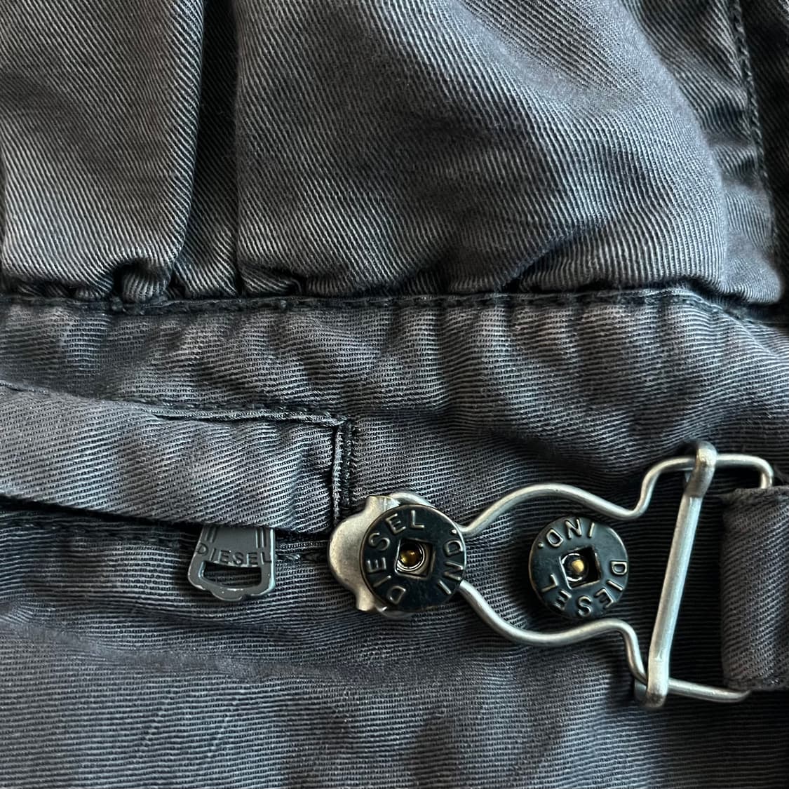디젤 면 자켓 간절기 자켓 버클 디테일 카고 아메카지XS 상품이미지3