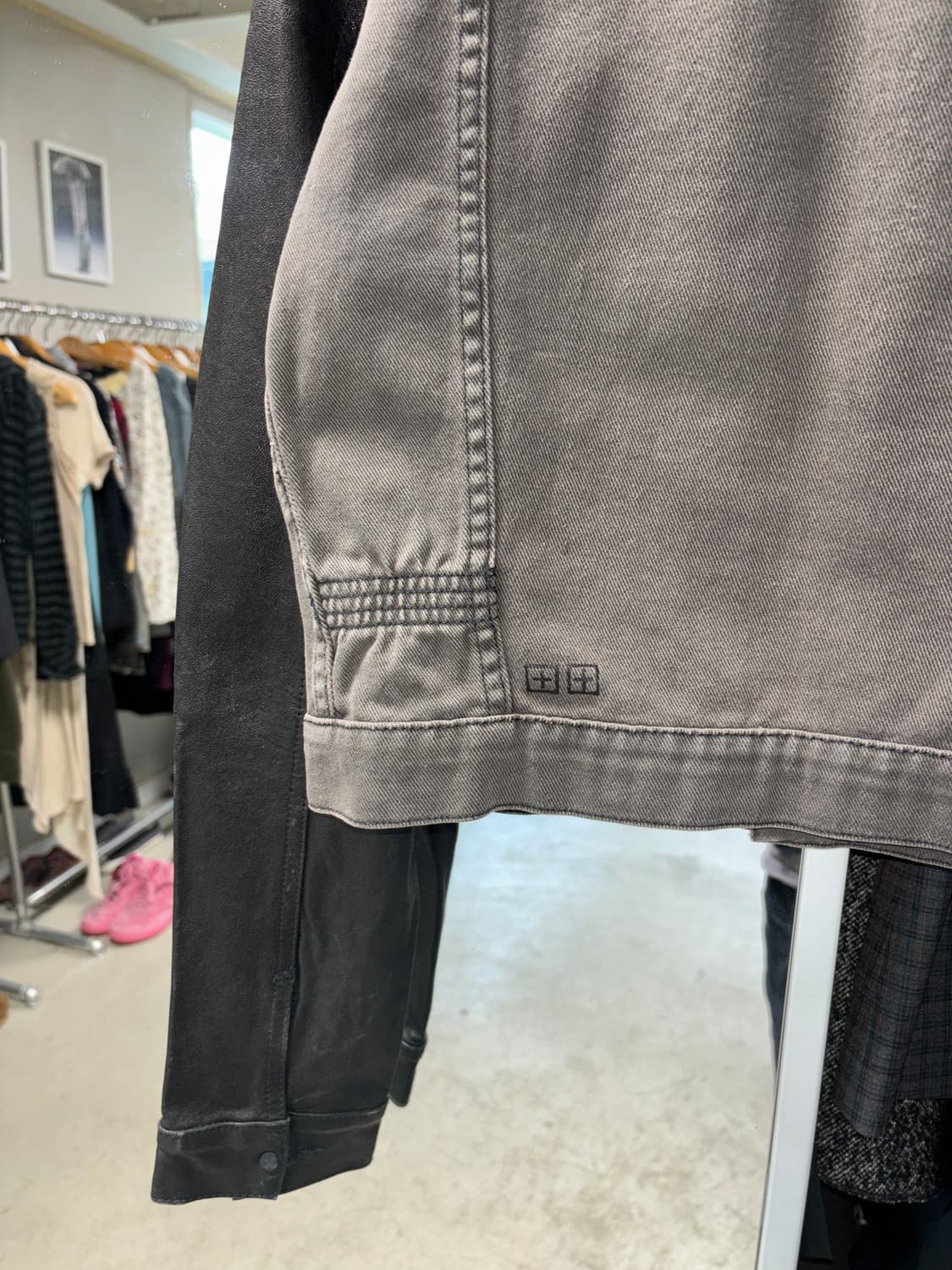 Ksubi 레더 슬리브 데님 자켓 상품이미지7