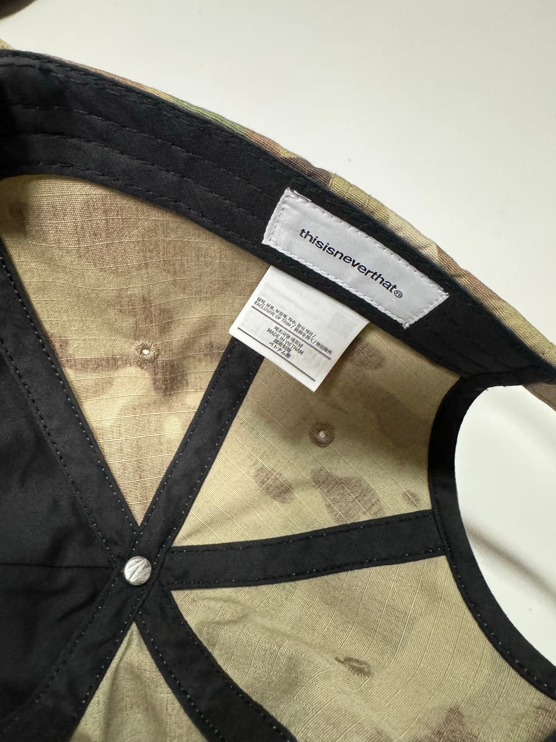 디스이즈네버댓 오피셜 카모 캡  상품이미지5