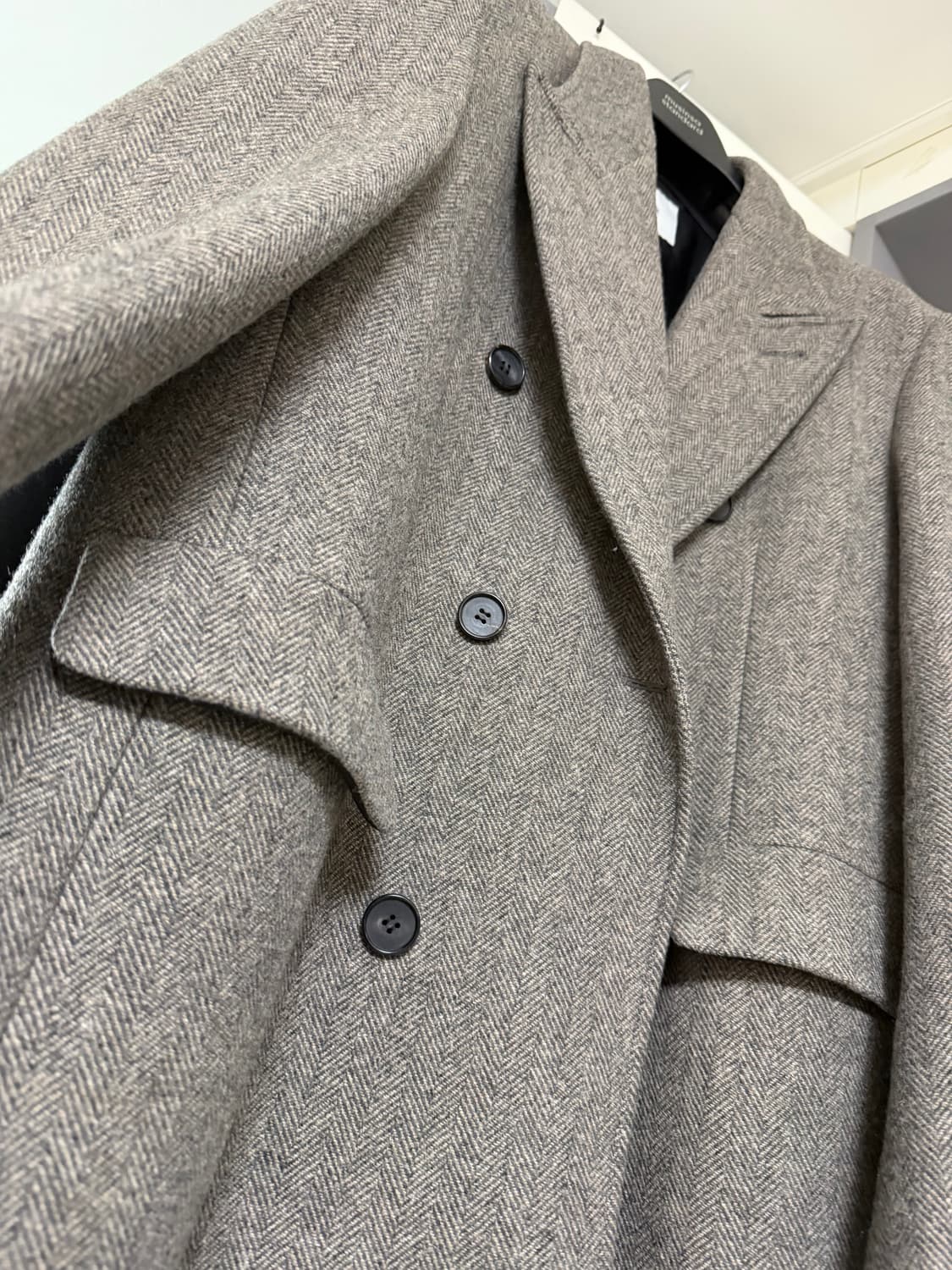 토니웩 23FW 헤링본 더블 코트 판매합니다 상품이미지3