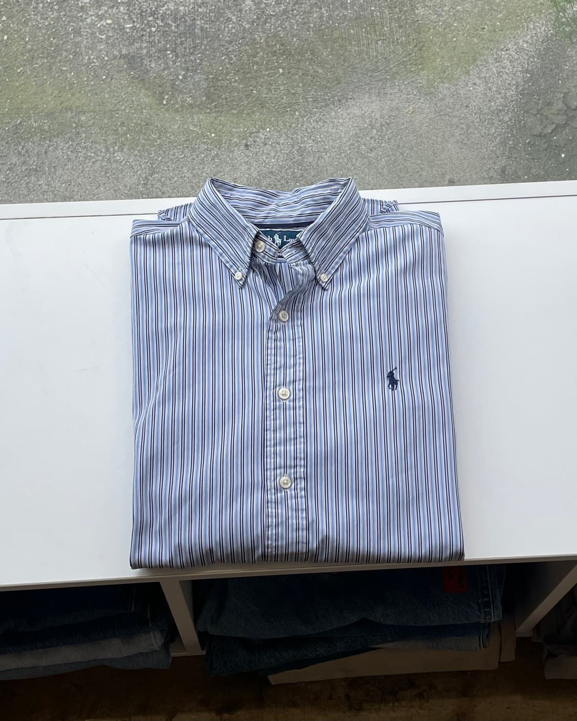 Polo Ralph Lauren Striped Poplin Shirt M 상품이미지7