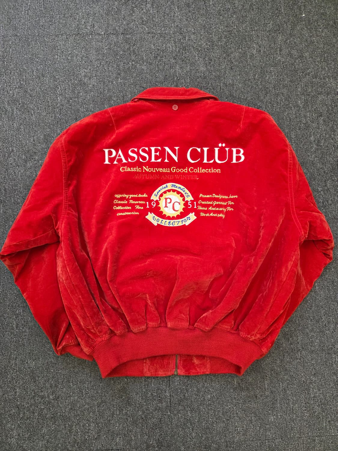 90's Passen 벨루어 자켓 상품이미지3