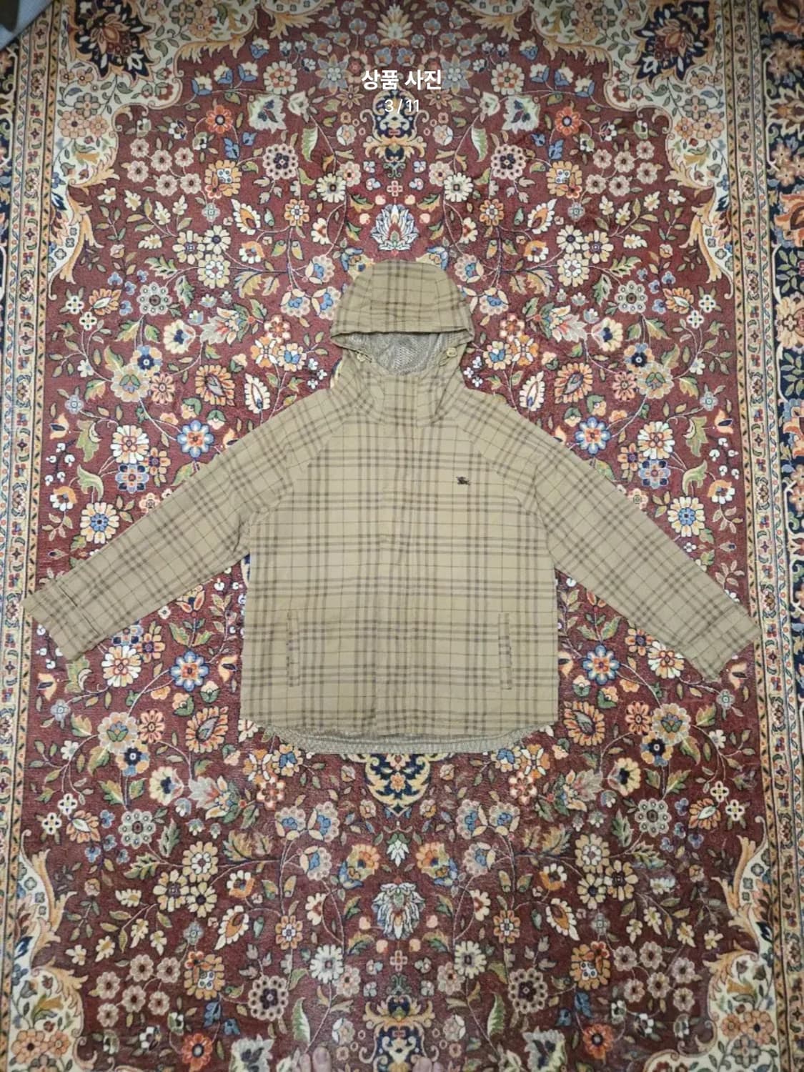 [L] 버버리 블루라벨 노바체크 후드 자켓 상품이미지4