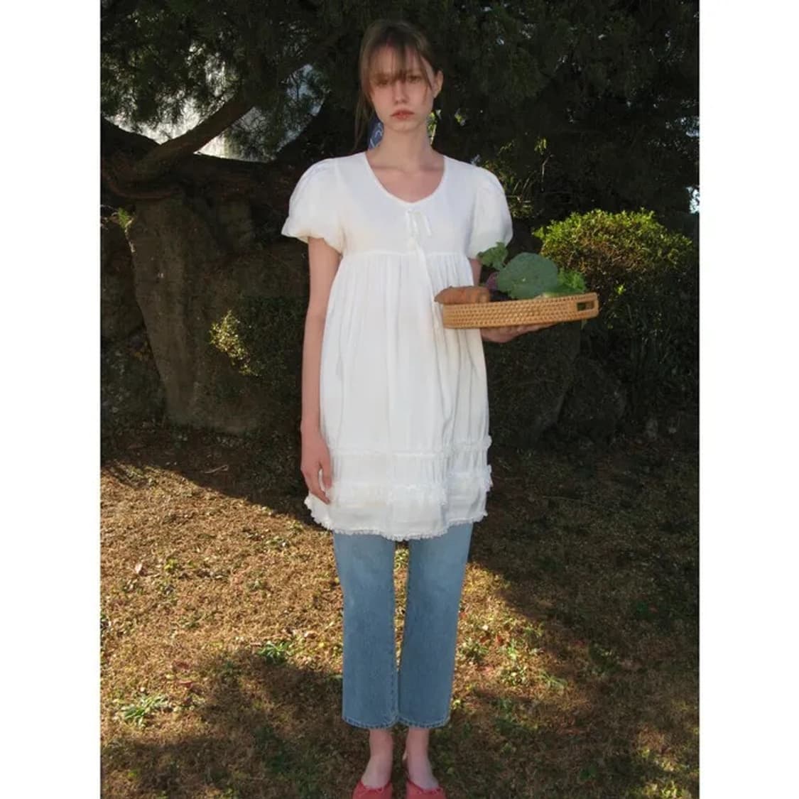 시눈 레이스 퍼프 드레스 상품이미지3