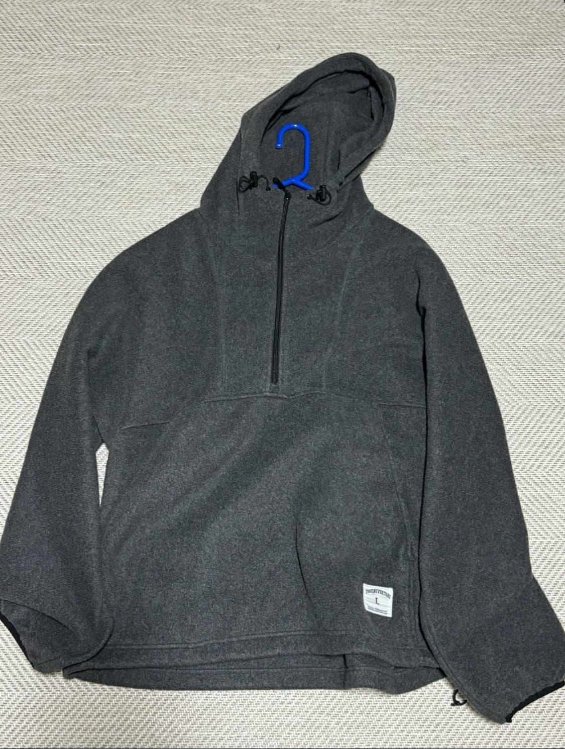 디스이즈네버뎃 플리스 풀오버 다크 그레이 상품이미지2