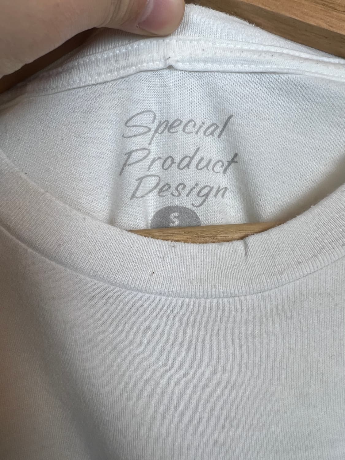 T246 Special Product Design 흰색 티셔츠 S 상품이미지3