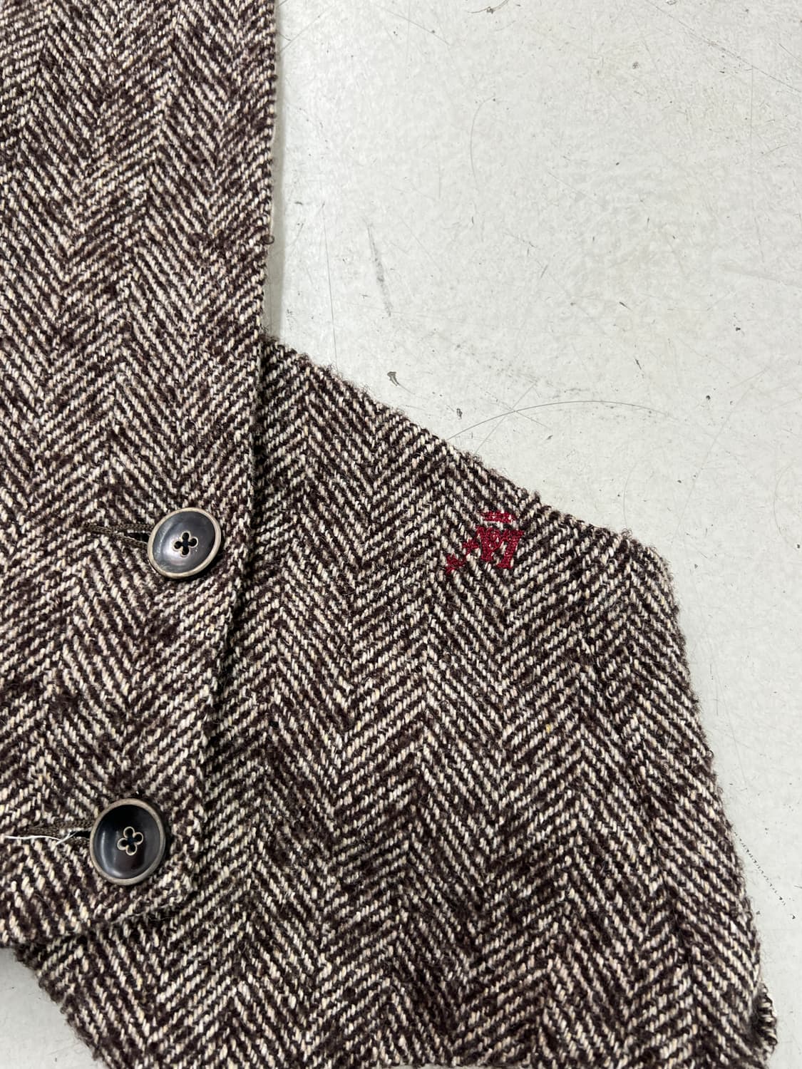 캐피탈 레이어링 헤링본 베스트 상품이미지5