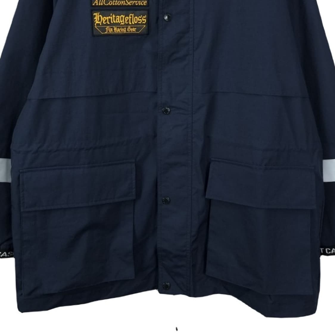 [휠라 X 헤리티지플로스] (새상품) 오버핏 바람막이 자켓 M19702 상품이미지5