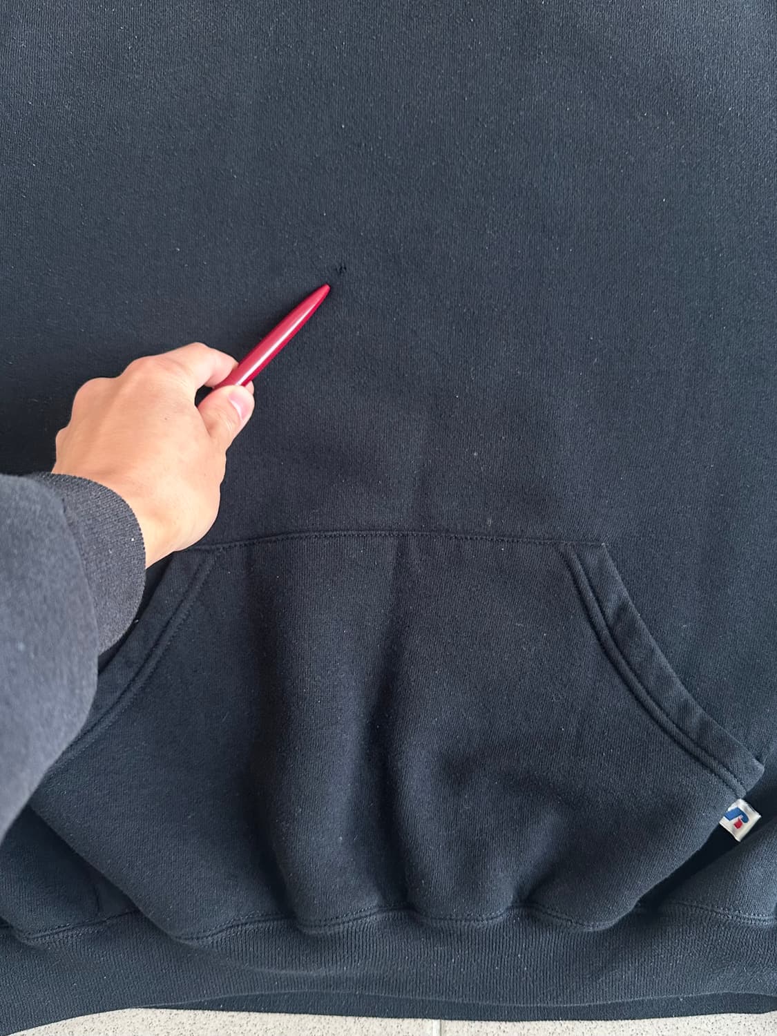 00s 빈티지 러셀 후드 블랙 XXL 상품이미지6