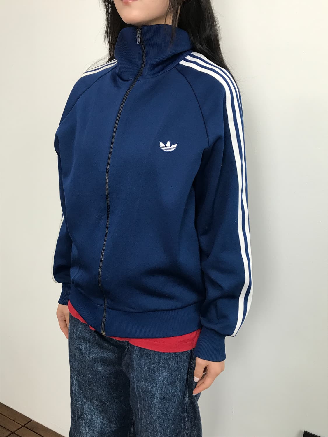 90’s Adidas Trefoil Track Jacket Navy 상품이미지3
