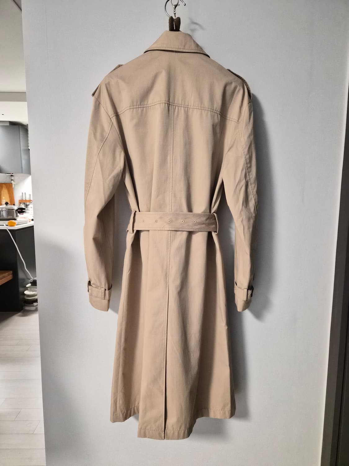 [새상품] 르브릭(LEBRICK) 클래식 더블 버튼 트렌치코트 (베이지) 상품이미지5