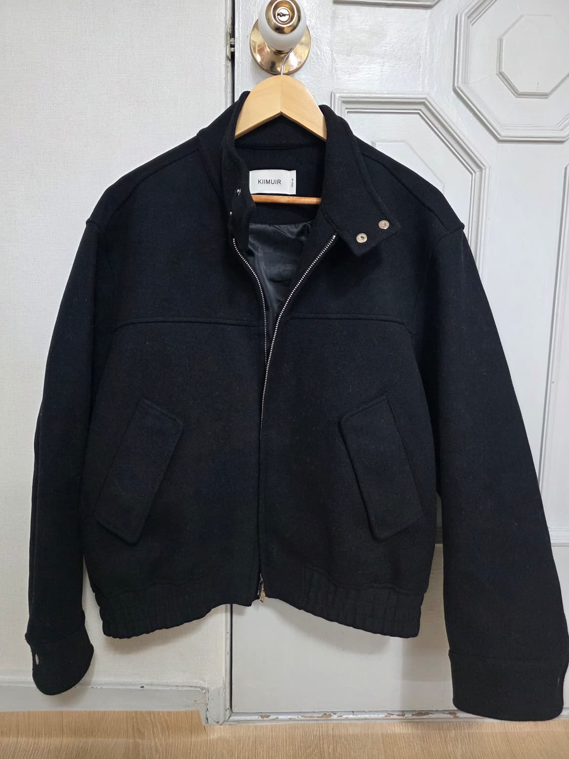 키뮤어 울 헤링턴 자켓 블랙 M 상품이미지1