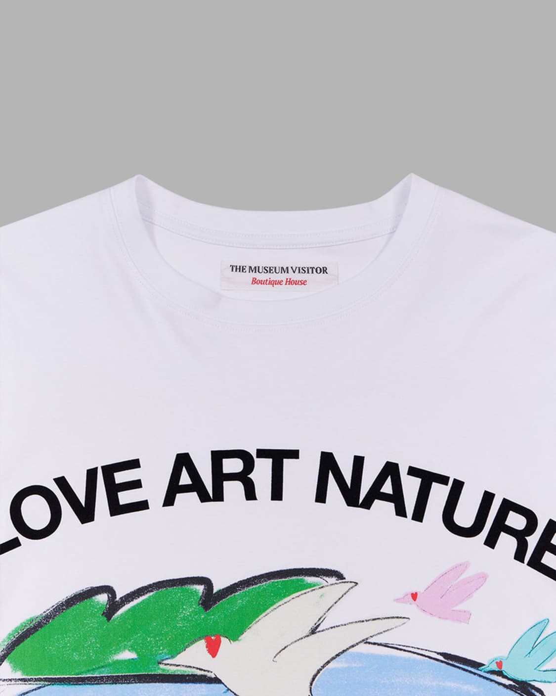 더뮤지엄비지터 LOVE ART NATURE 티셔츠 화이트 상품이미지2