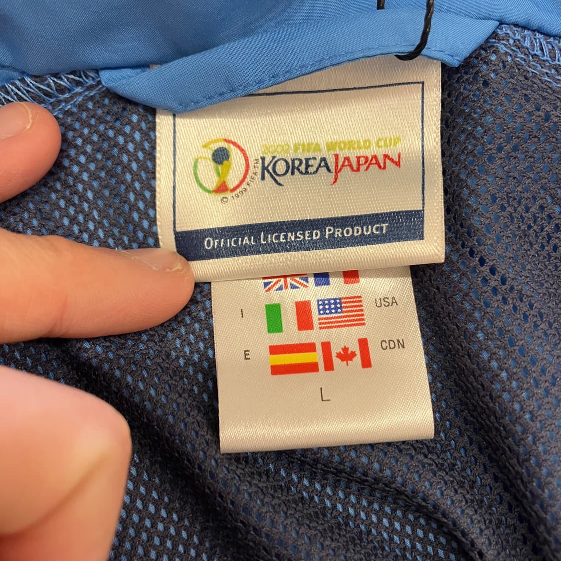 N148 아디다스 2002 월드컵 바람막이 아노락 상품이미지2