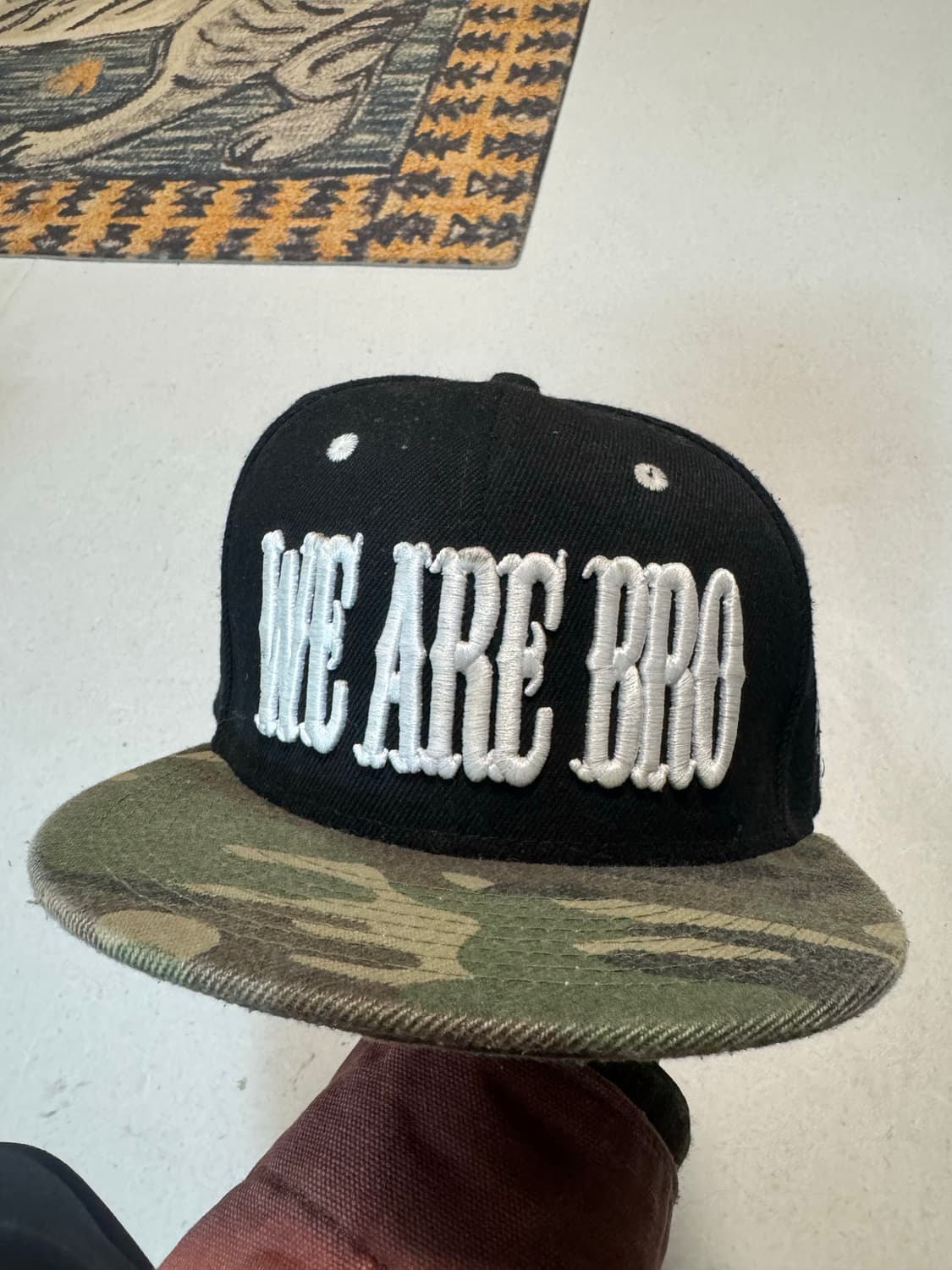 위아브로 블랙 카모 스냅백 뉴에라 모자 볼캡 상품이미지1