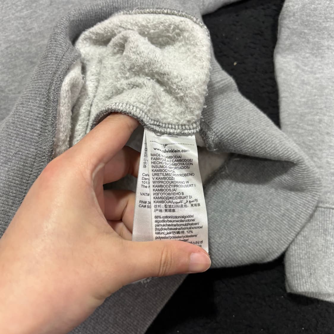 L 캘빈클라인 CK 그레이 맨투맨 상품이미지6