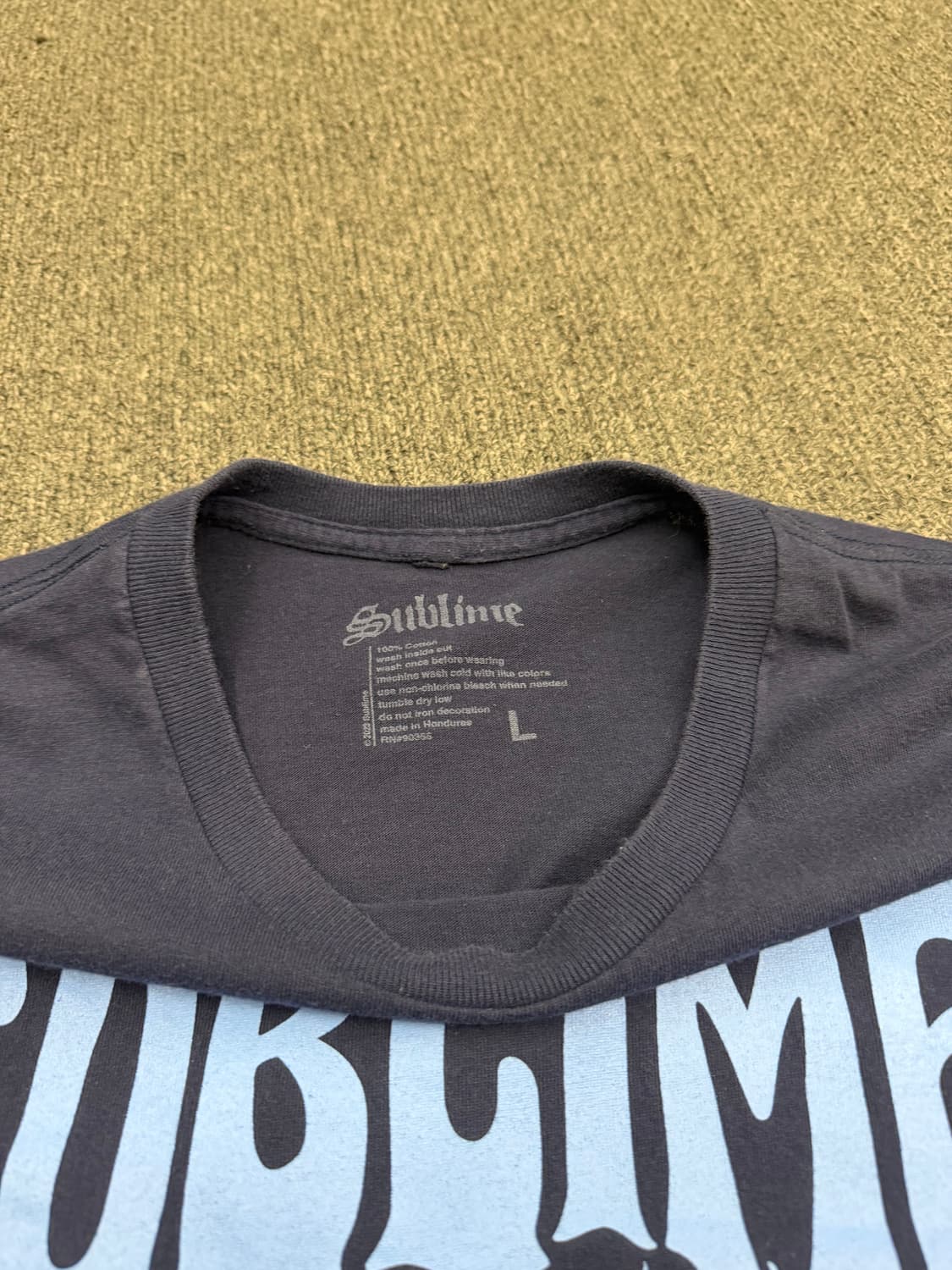 L) 서브라임 빈티지 프린팅 반팔 티셔츠 상품이미지2