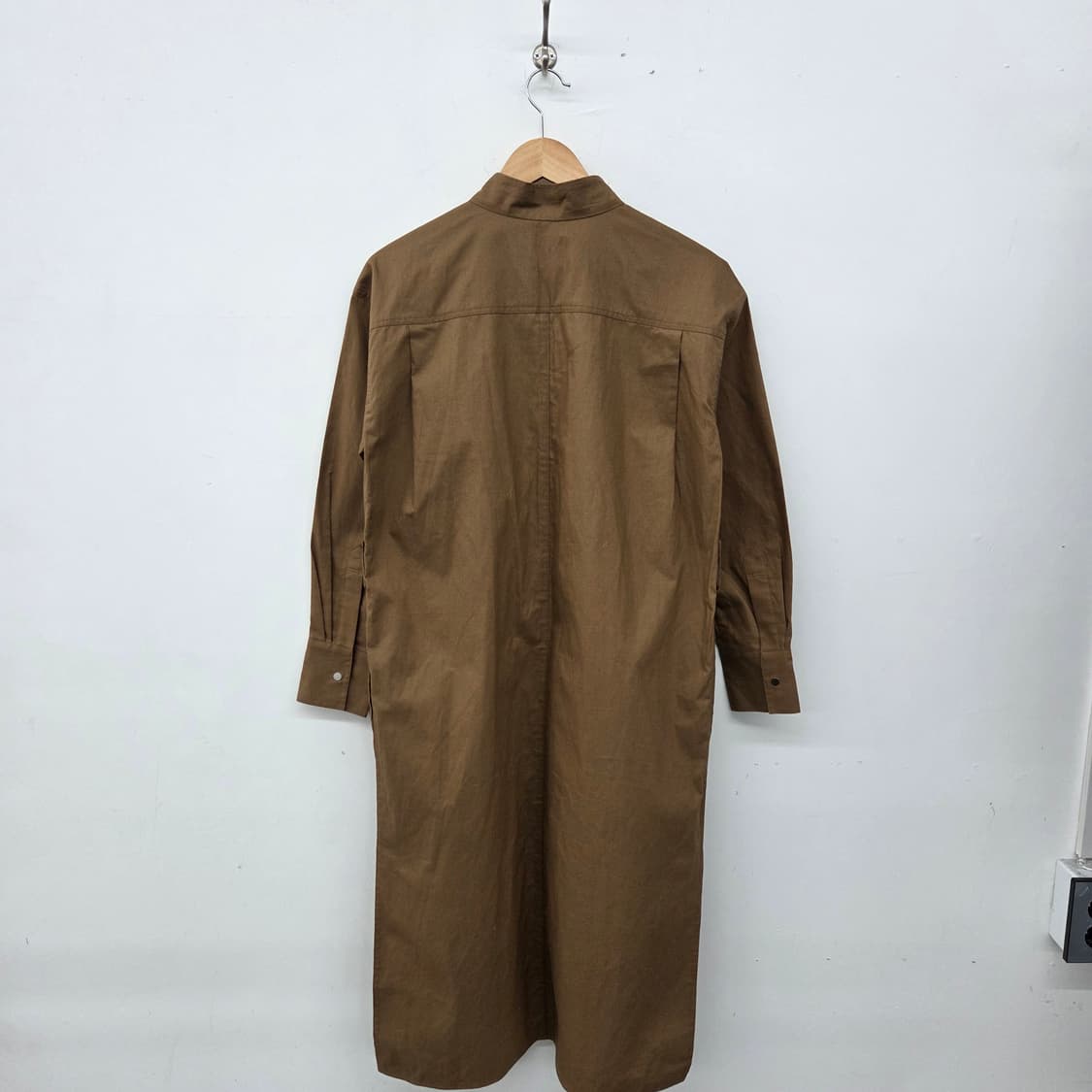 LANVIN 셔츠 롱 트렌치코트 브라운 여XL 상품이미지6