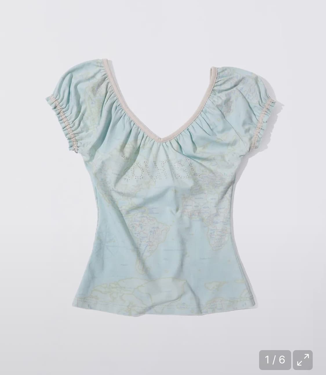 스컬프터 -Tourist Scoop Back Tee Baby Blue티 상품이미지3