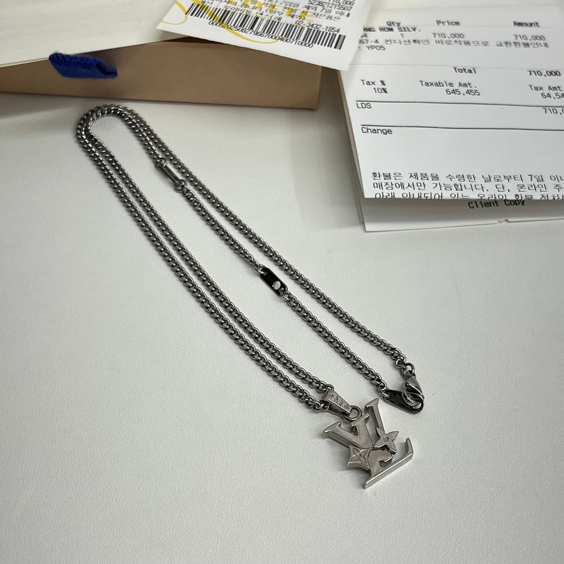 루이비통 모노그램 로우 목걸이 (풀박스) 상품이미지3