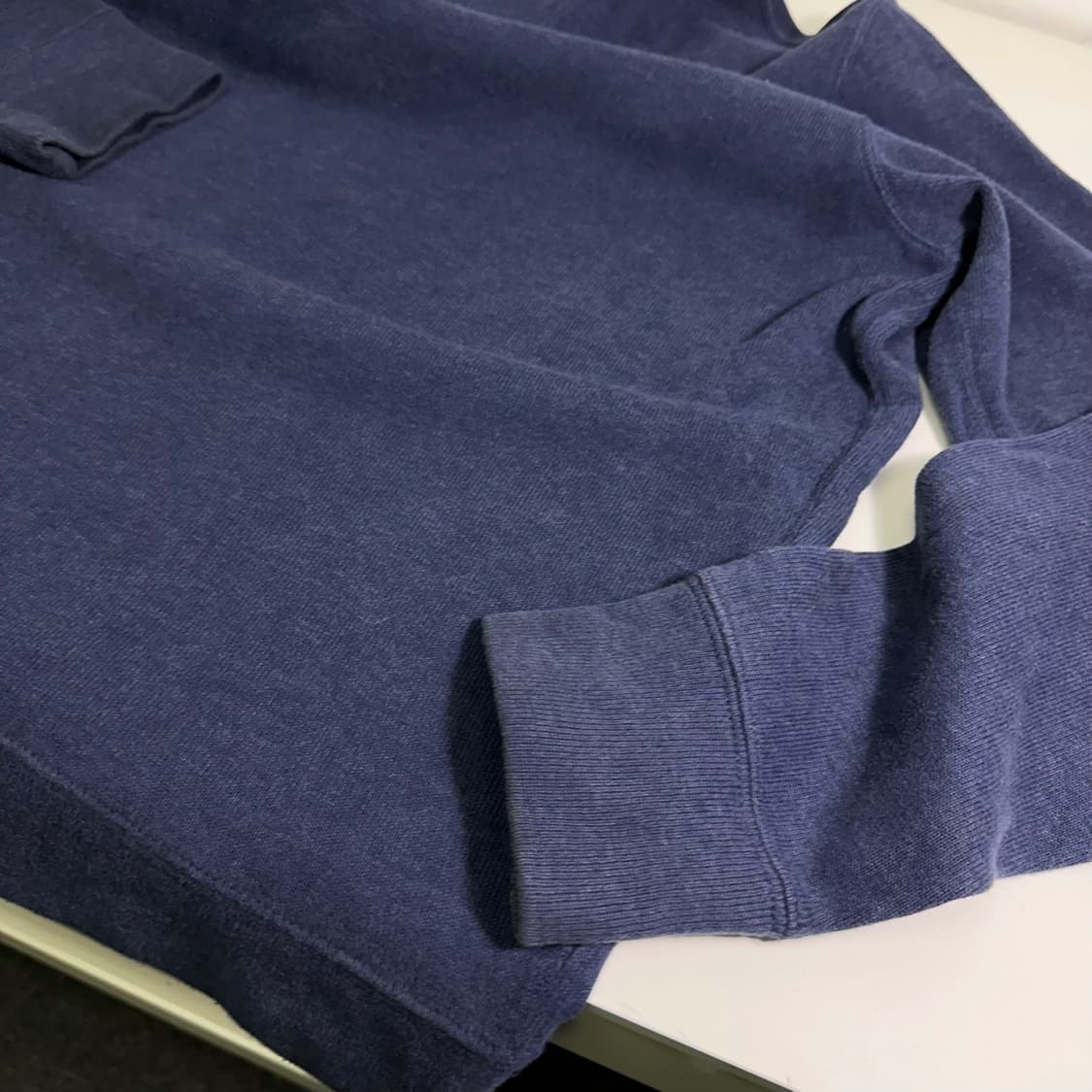 L-XL 폴로 네이비 하찌카라 반집업 니트 상품이미지3