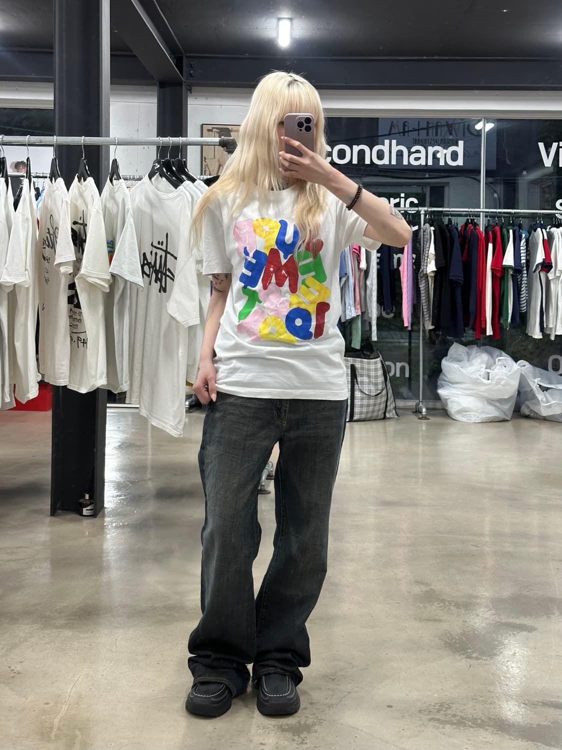 슈프림 20FW 벌룬 반팔 티셔츠 화이트 상품이미지3