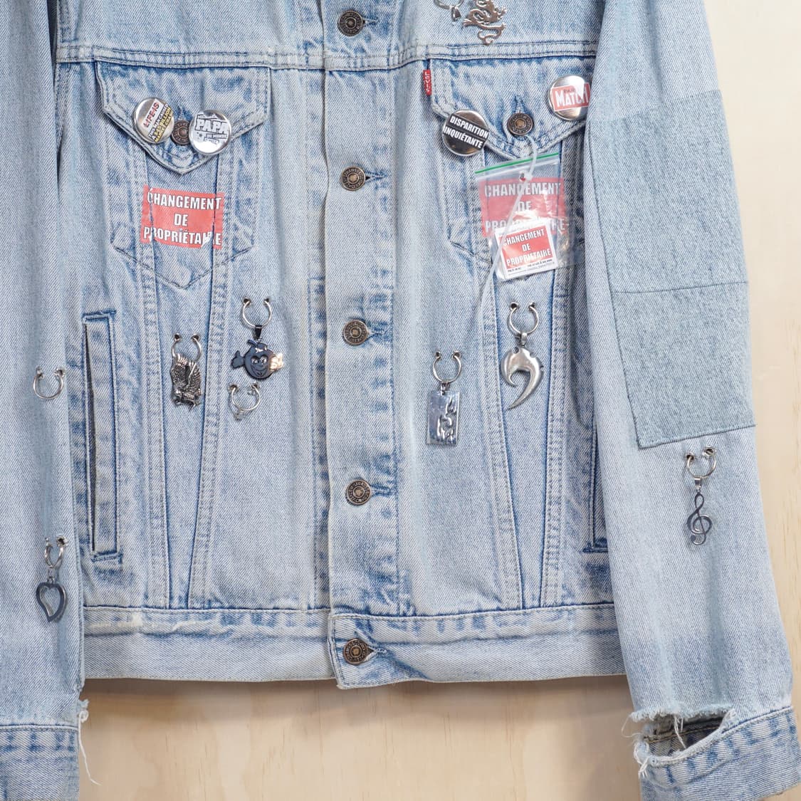 쿠쿠베베 X 리바이스 리메이드 데님자켓 상품이미지6