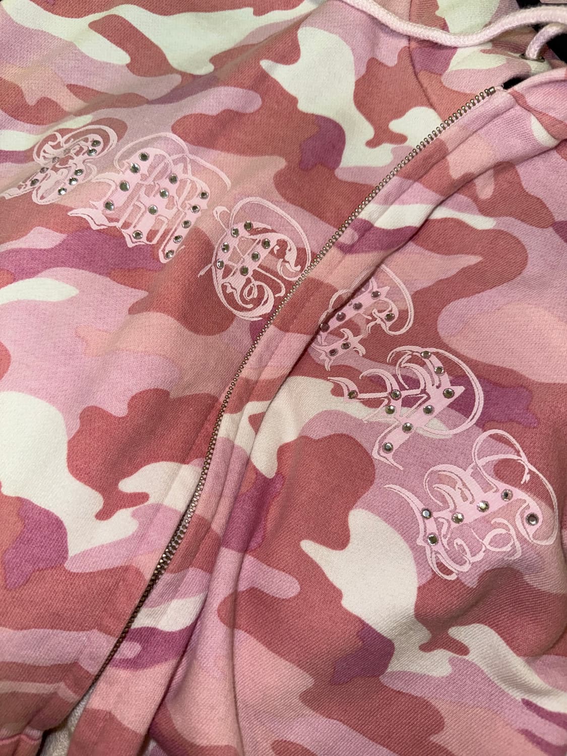 베메클 카고 핑크 후드집업 상품이미지2