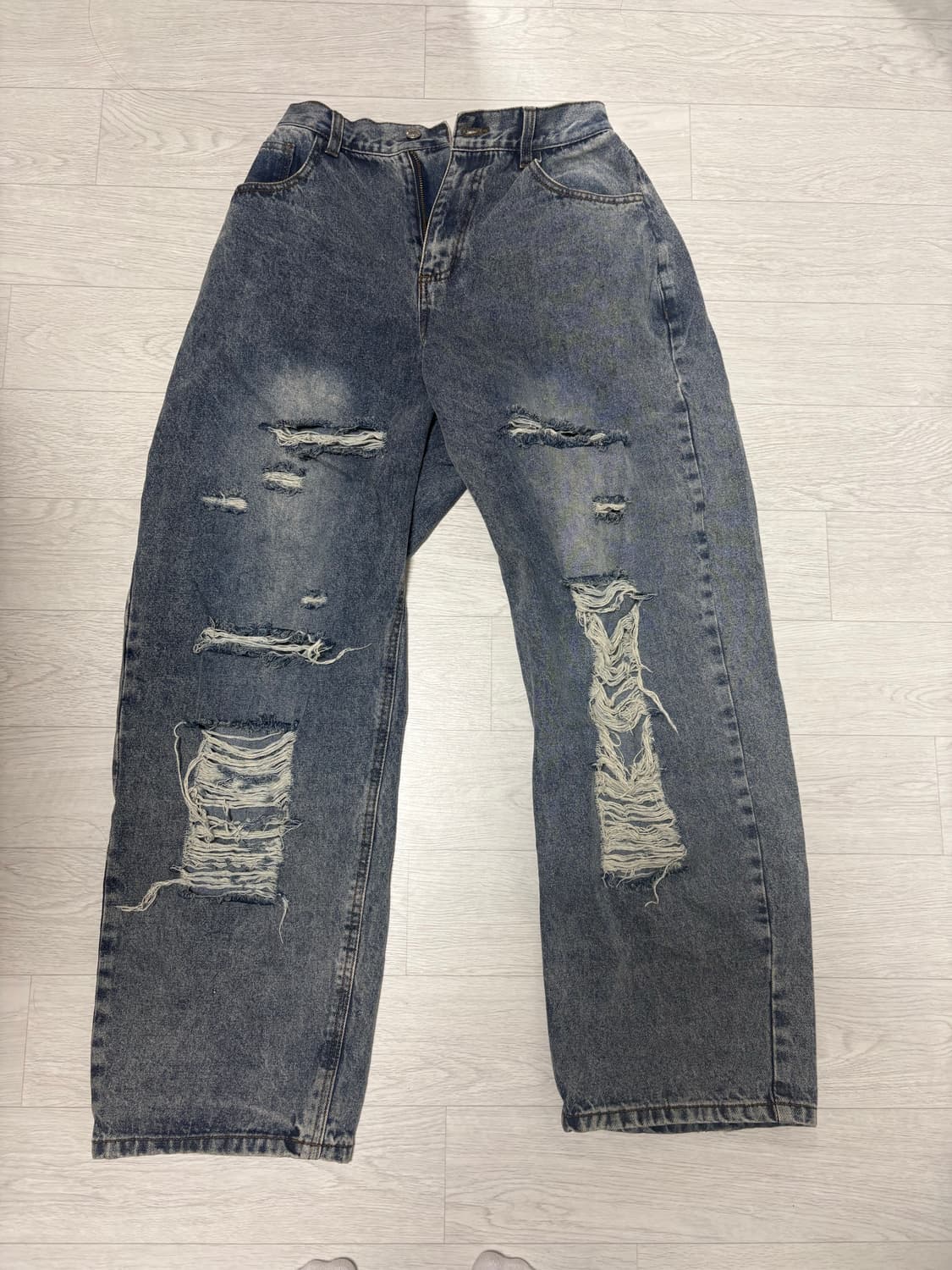 찢청 데미지 데님 상품이미지1