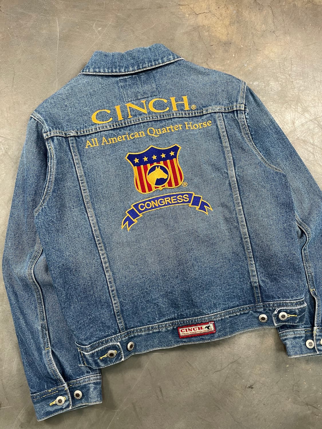 빈티지 패치워크 데님 트러커 자켓 상품이미지2