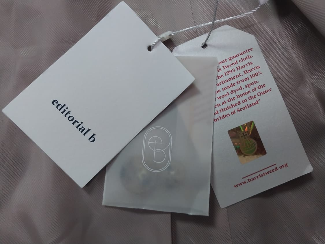 (새상품) 바이미나 해리스트위드 체크 울 자켓 66까지 상품이미지6