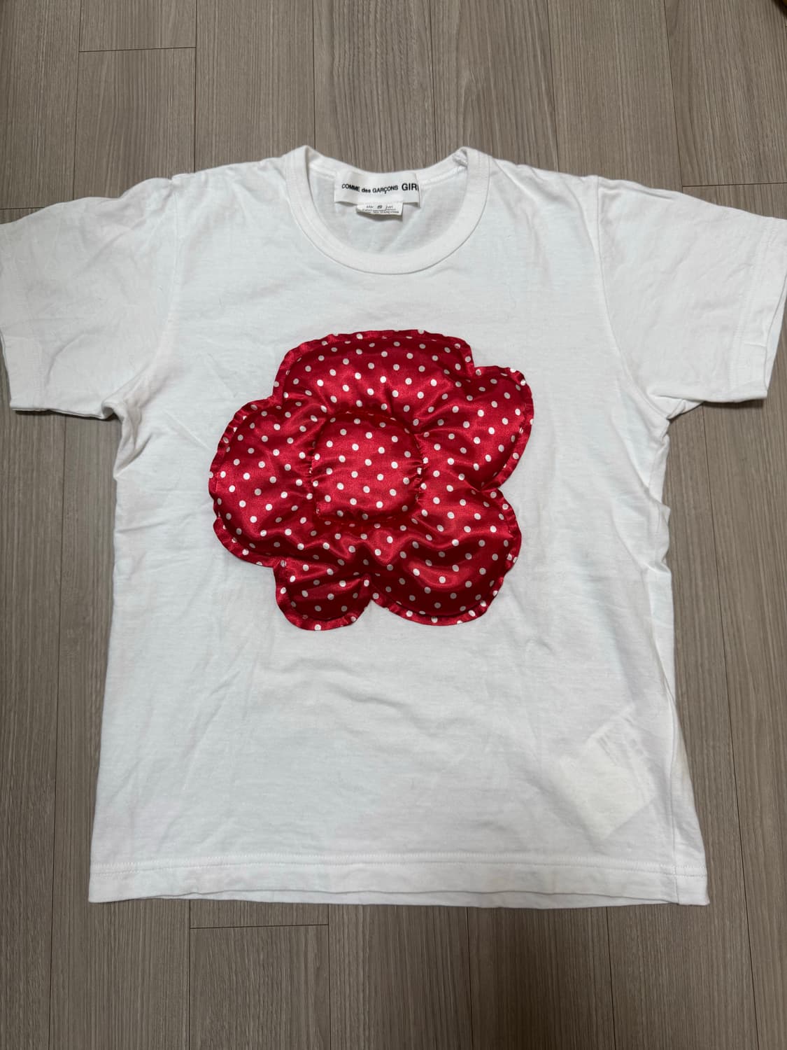 commedesgarcons girl big flower t-shirts 상품이미지1