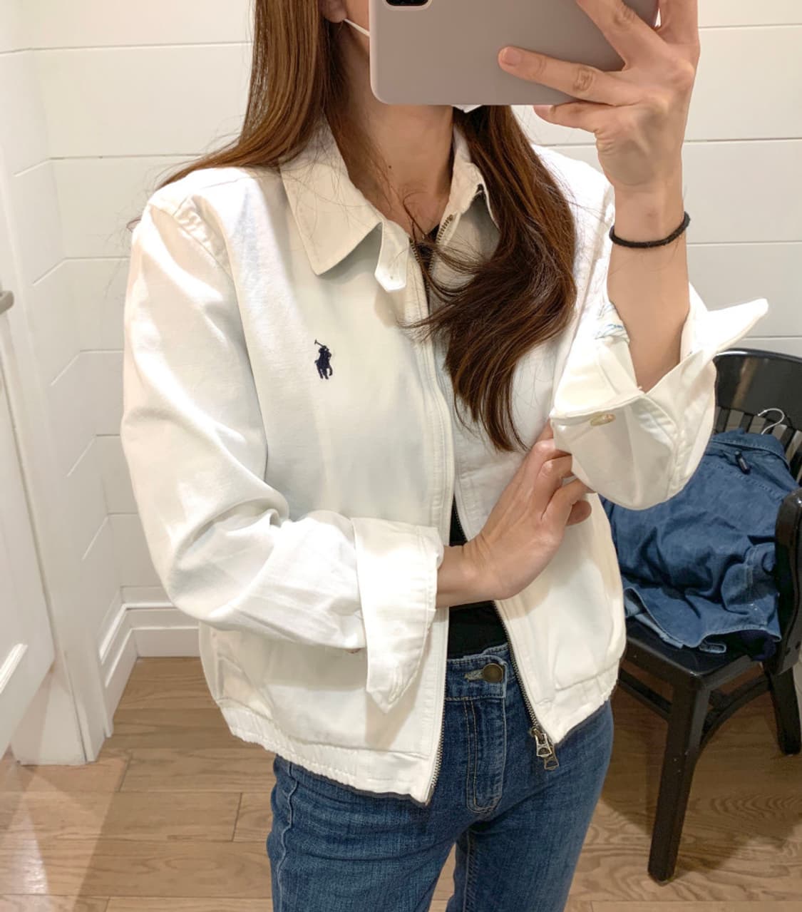 폴로 랄프로렌 면자켓 화이트 상품이미지1