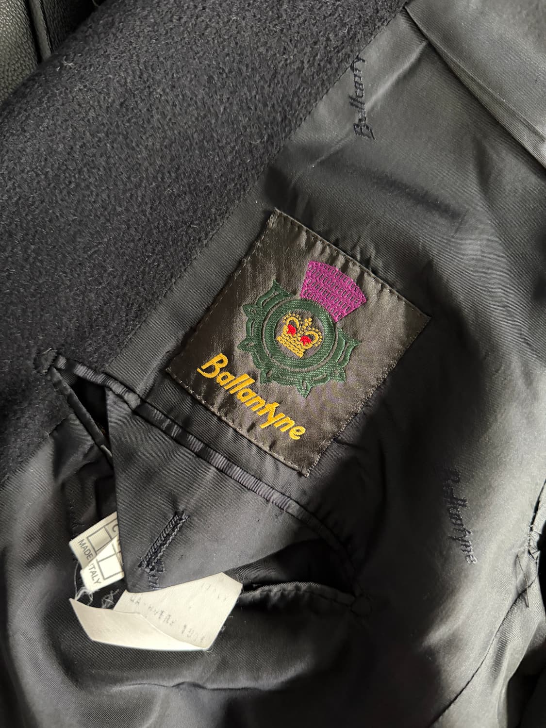 밸런테인 피크트 라펠 코트 상품이미지1