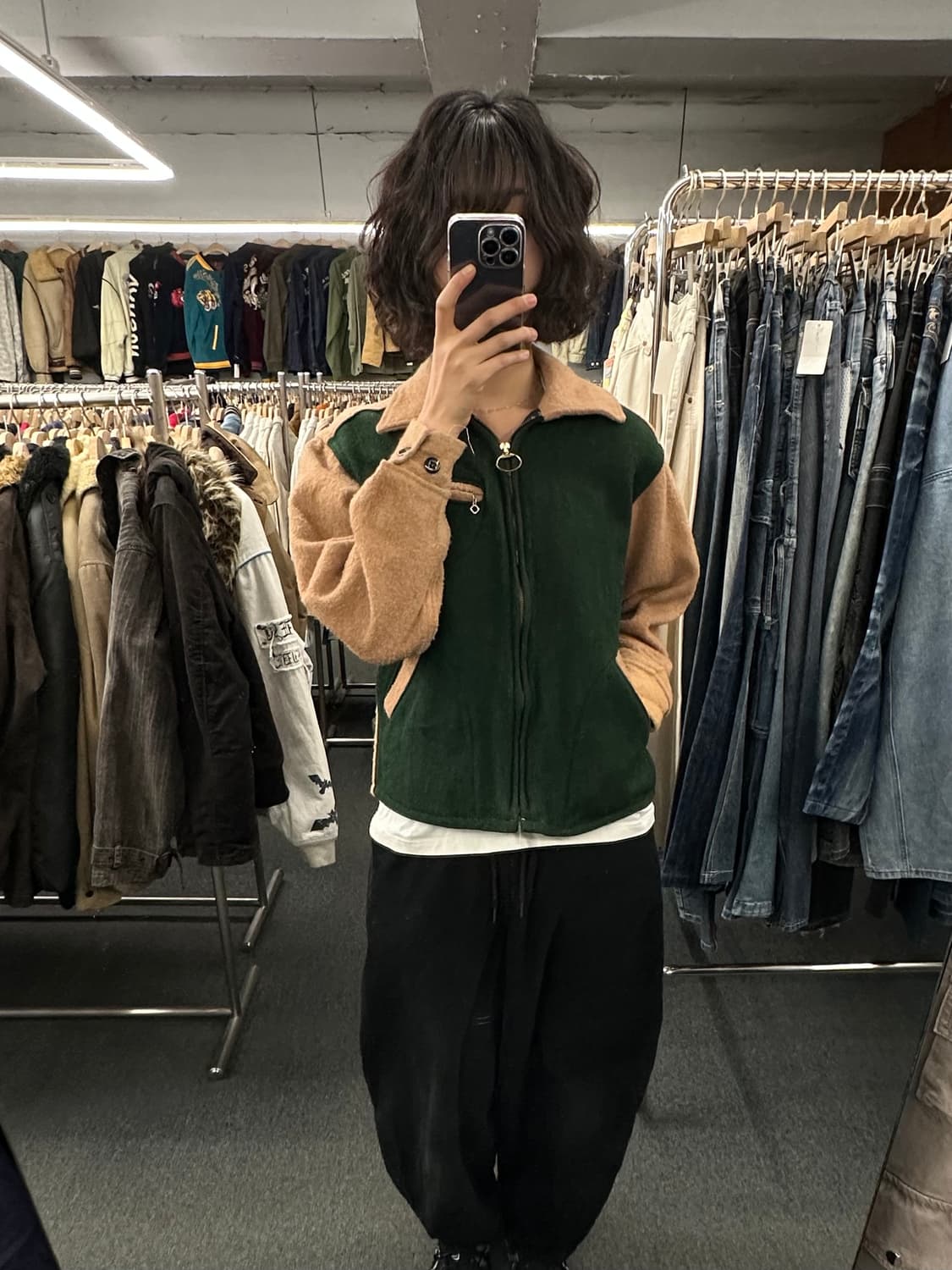 M)Melton 빈티지 울 스포츠 자켓 상품이미지2