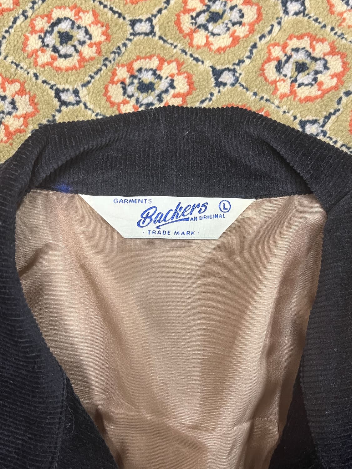 [L] Backers jpn 파이어파이터 자수 블랙 코듀로이 자켓 상품이미지3