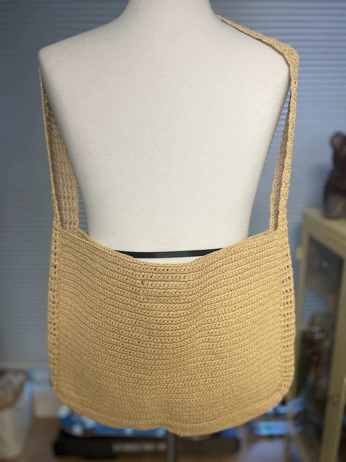 DESCENDANT Raffia Mesh Shoulder Bag 베이지 상품이미지8