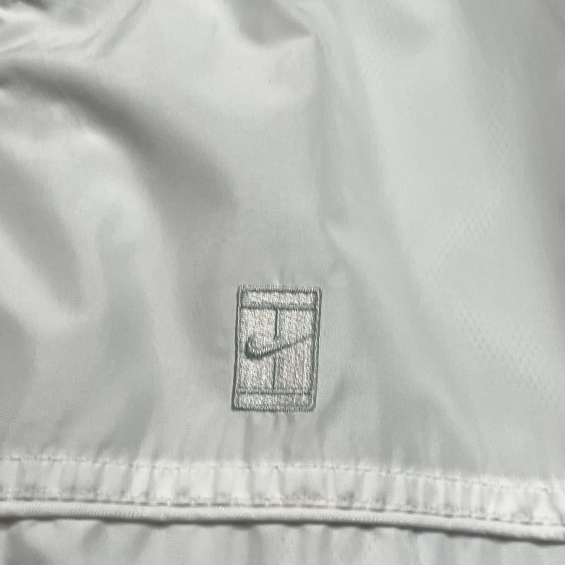 00s 나이키 올드스쿨 테니스 로고 화이트 트랙자켓 바람막이 XL 상품이미지4