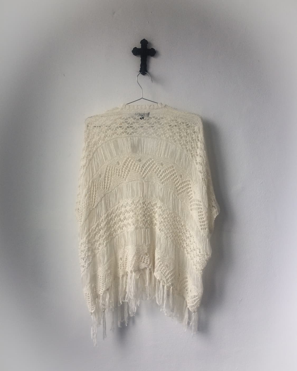 Fringe net knit cardigan 상품이미지3