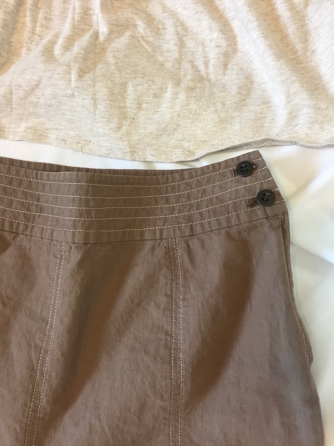 레이스 단추 스커트 상품이미지2