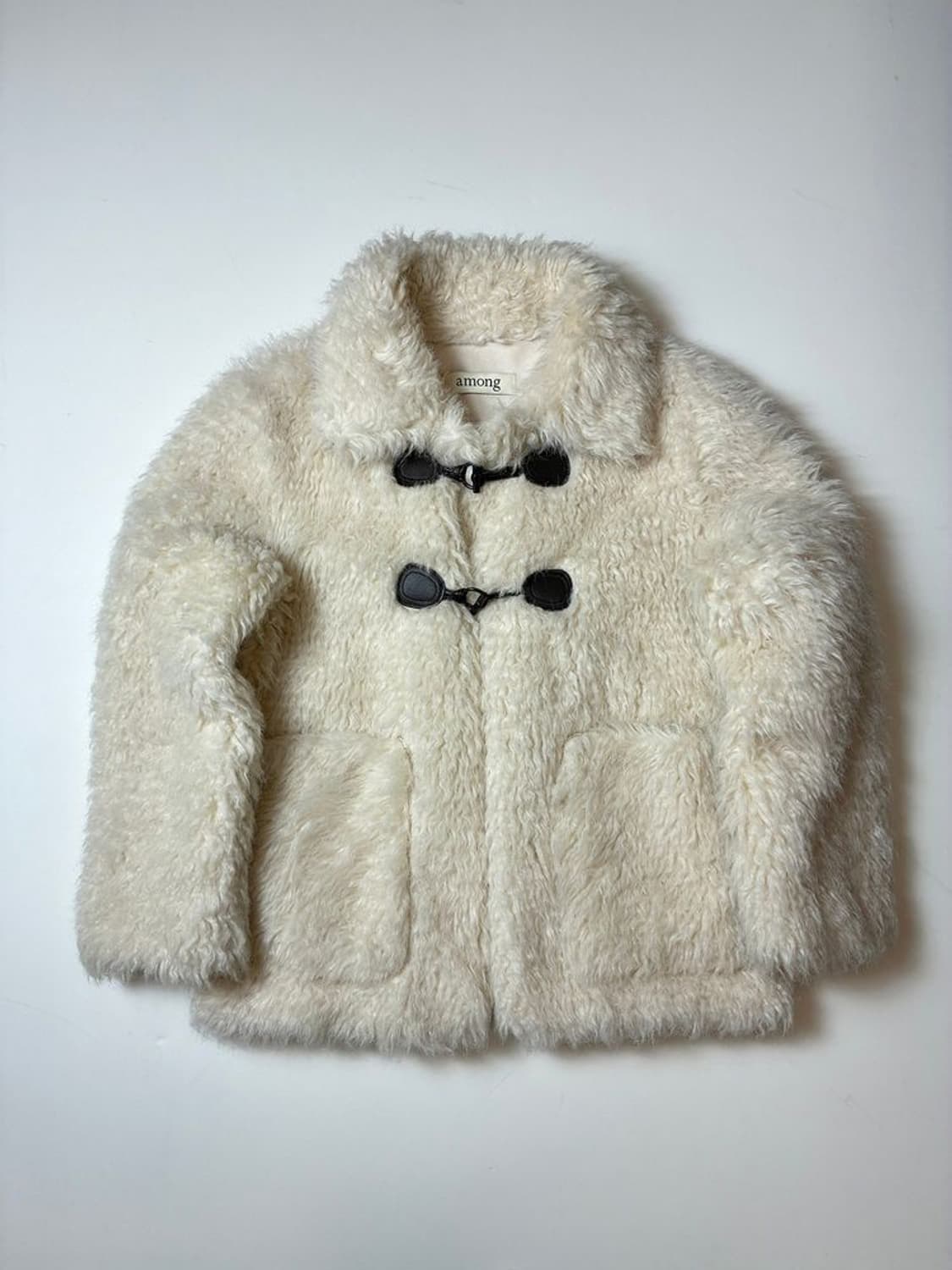 어몽 AMONG 시어링 퍼 하프 코트 PN8329 상품이미지1