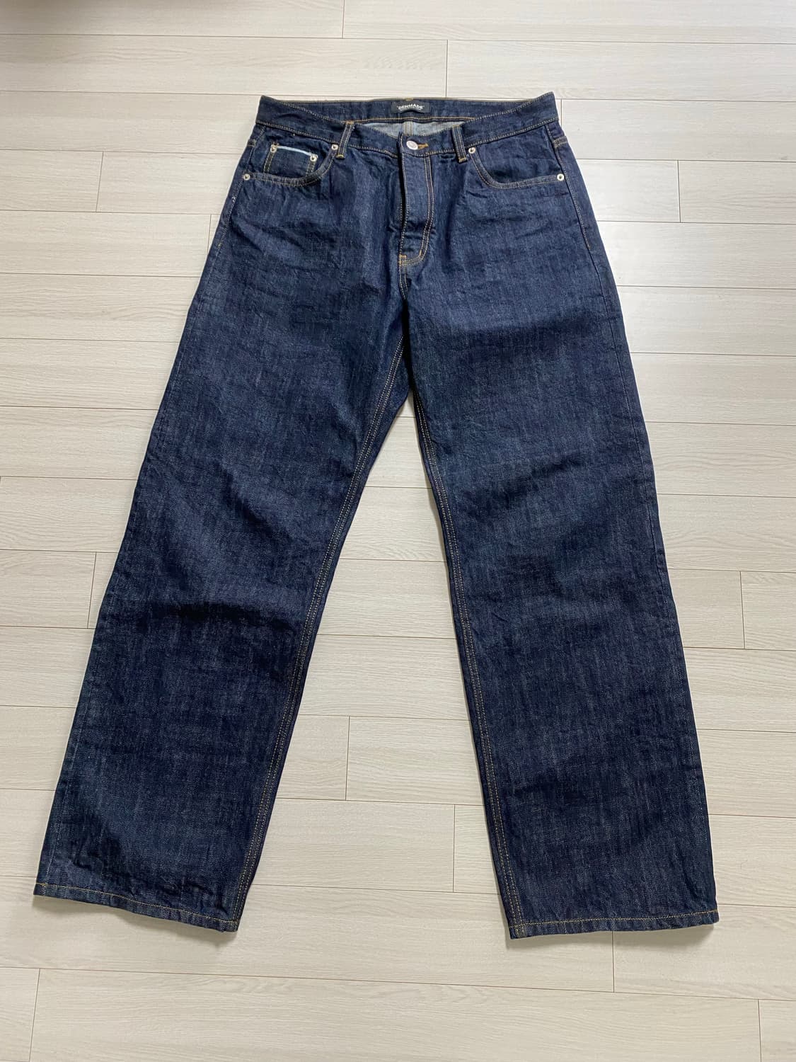 덴메이드 와이드 셀비지 데님 L 새상품 상품이미지1