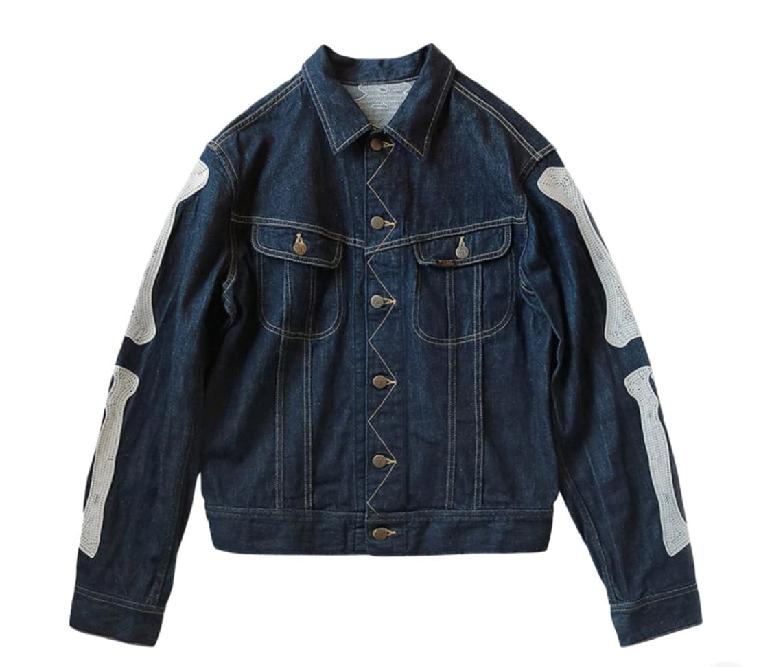 캐피탈 본 데님 자켓 인디고 46사이즈 새상품 상품이미지2