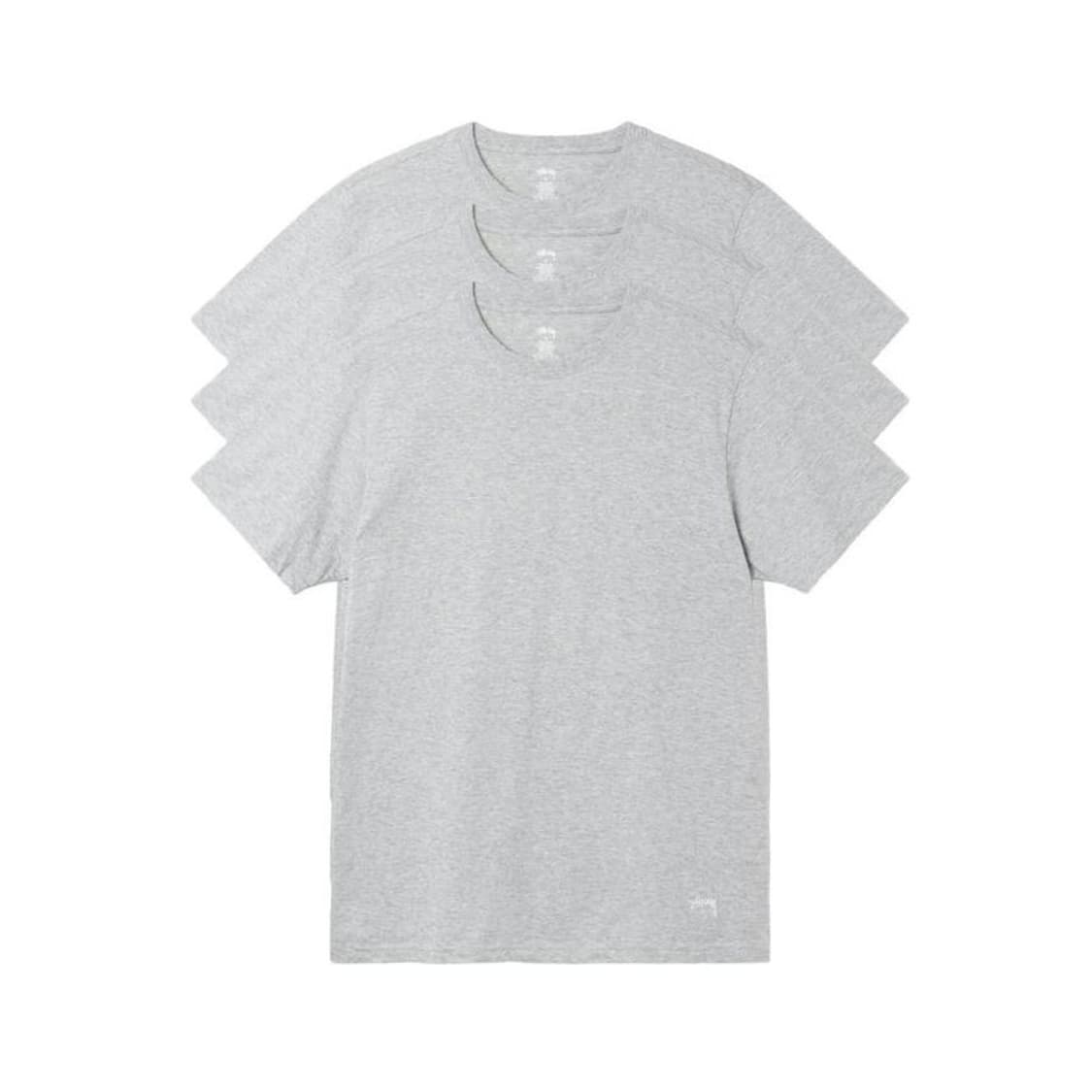 STUSSY UNDERSHIRT 3 PACK GREY HEATHER  상품이미지1