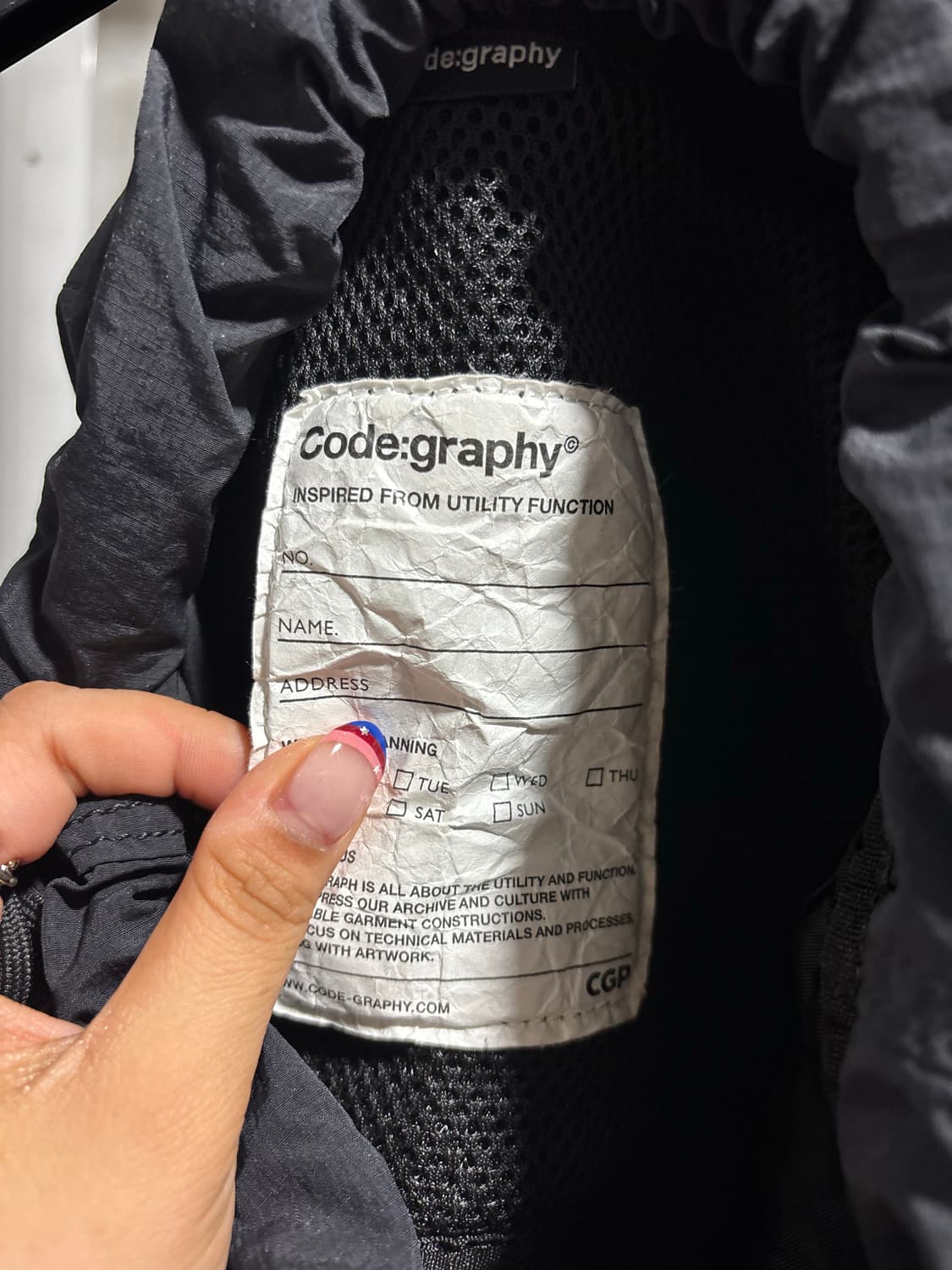 Code:graphy 백팩 상품이미지2