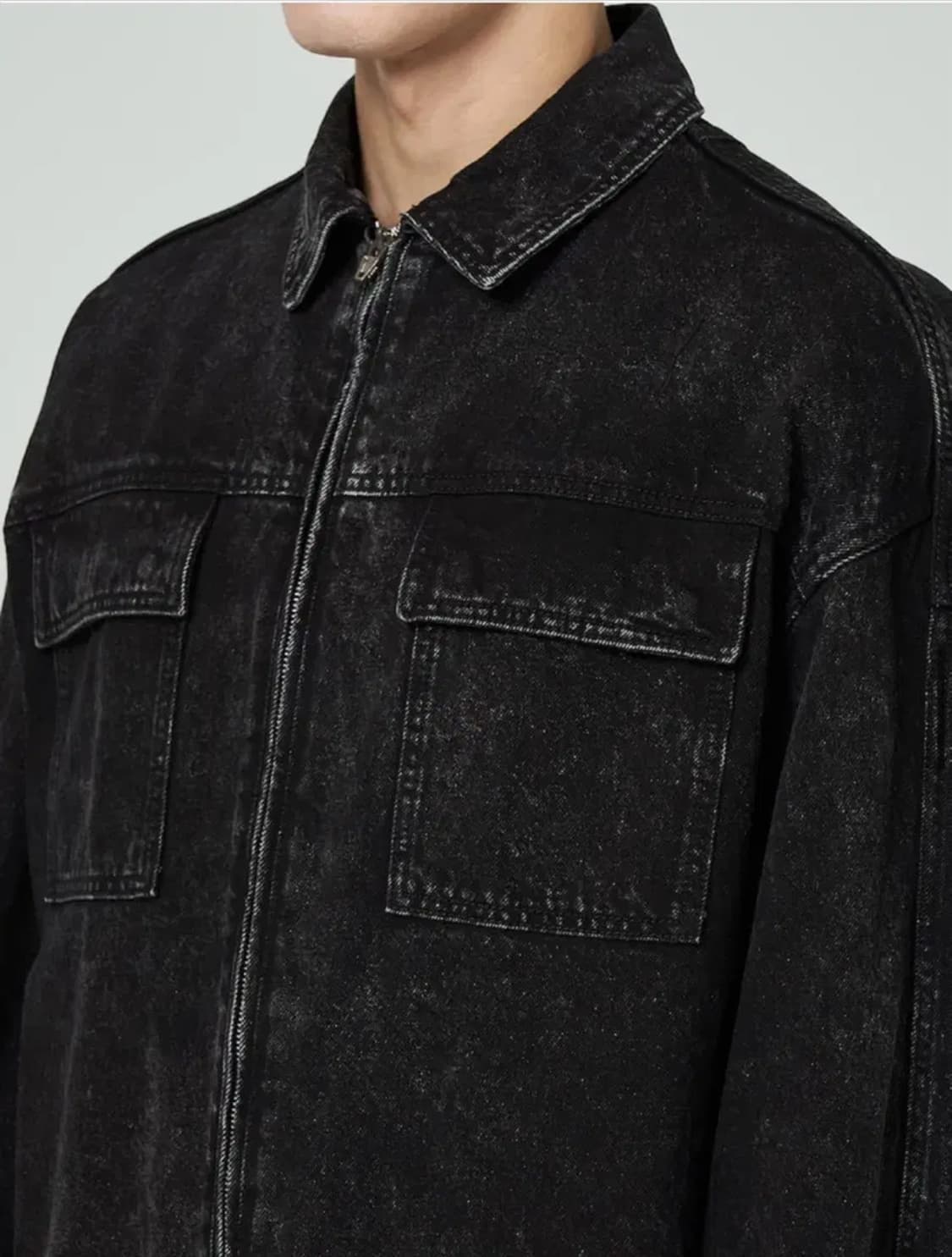 (50) 23fw 준지 흑청 데님 자켓팝니다. 상품이미지7