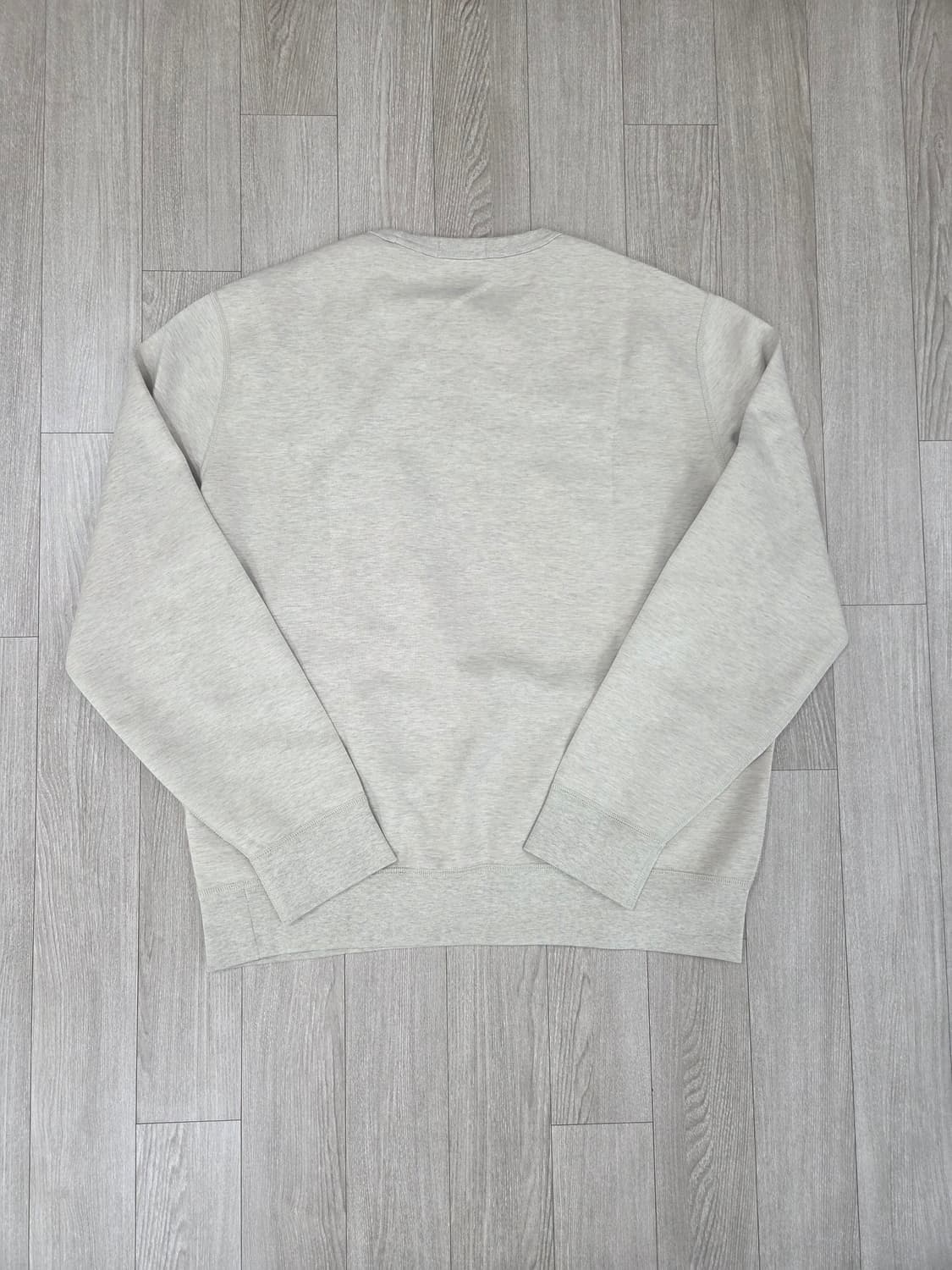 (1회착용)폴로 더블니트 맨투맨 오트밀 듄탄 그레이 베이지 L 상품이미지3