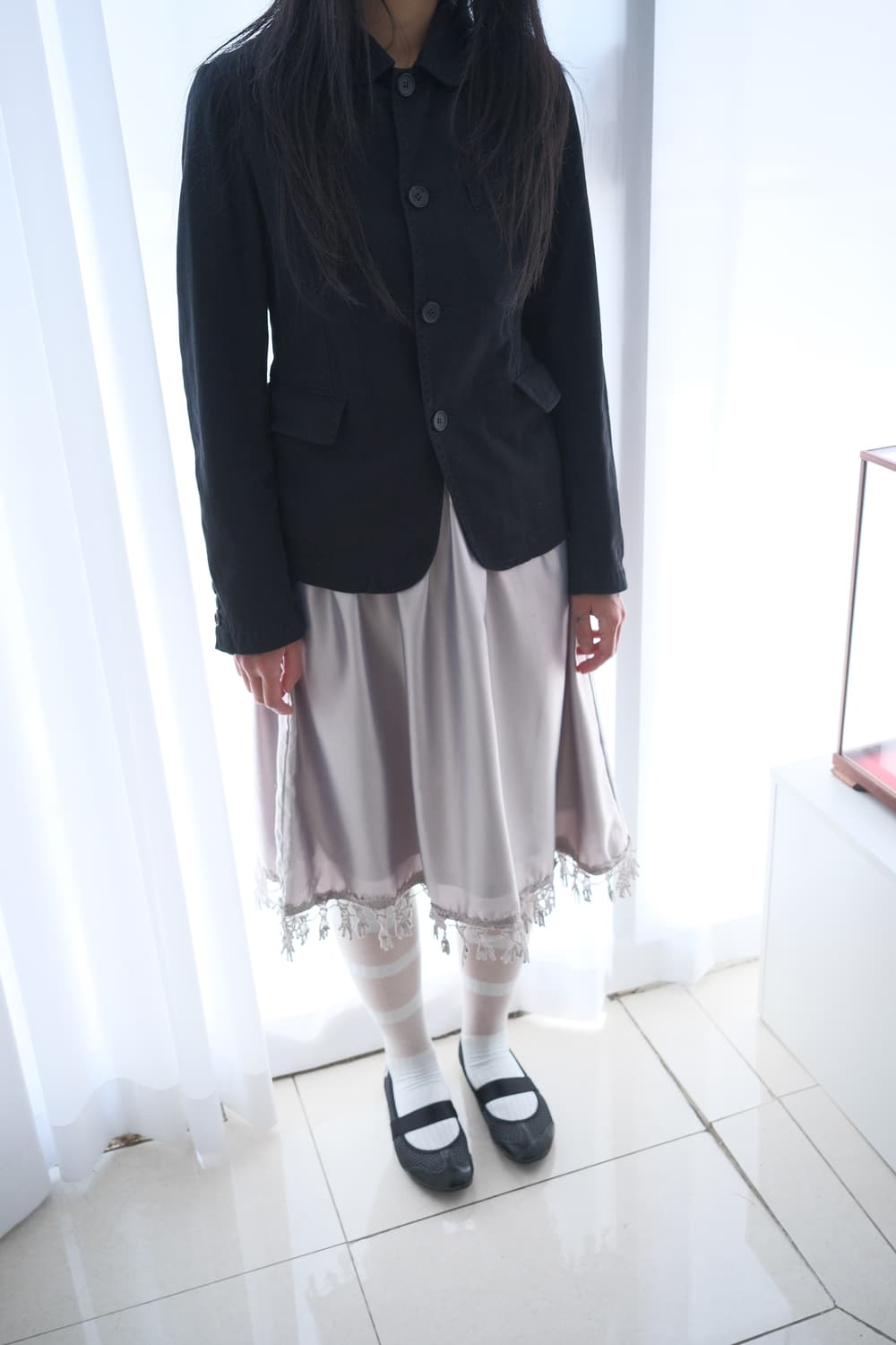 Round collar cotton jacket  상품이미지2